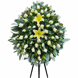 Corona Fúnebre Blanca