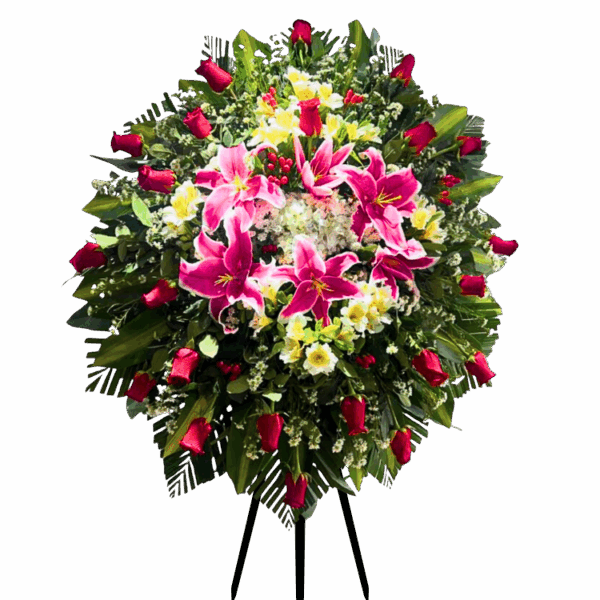 Corona Fúnebre Roja