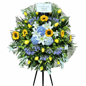 Corona Fúnebre Amarilla