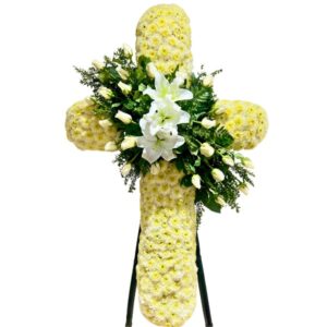 Cruz Funebre Blanca