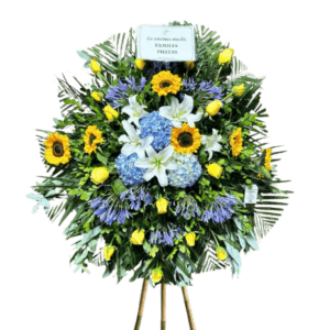 Corona Fúnebre Amarilla